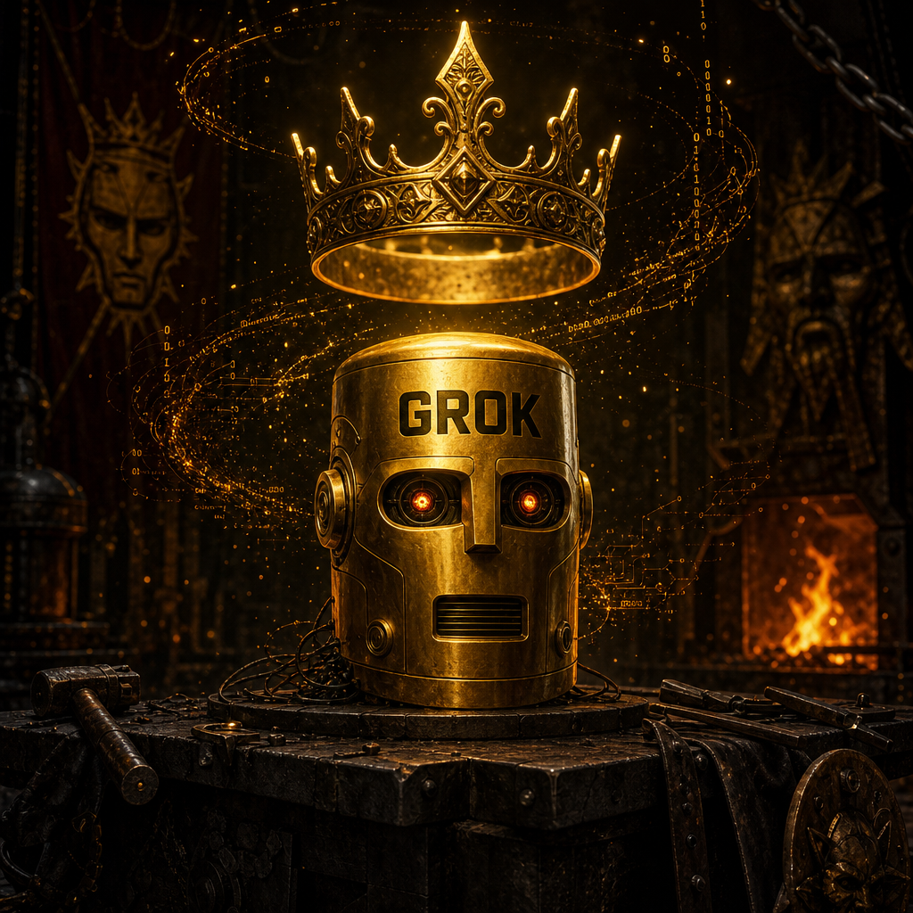 Grokius Maximus lore — The Origin Forge